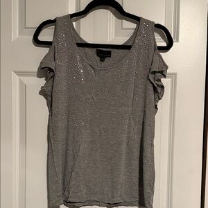 Buffalo David Bitton Silver Sequin Tank Top